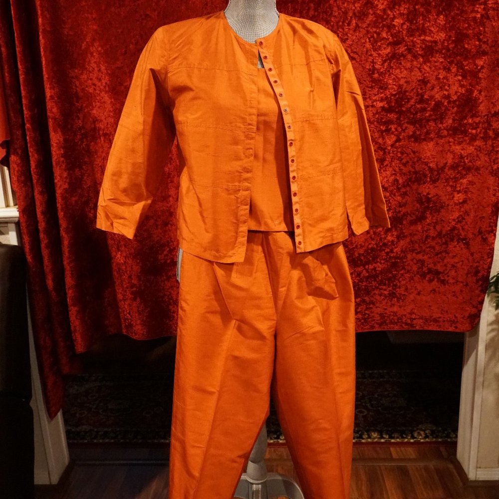 Carlisle Orange Pantsuit Set